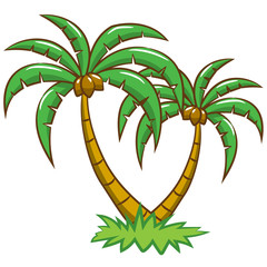 palm tree vector clipart