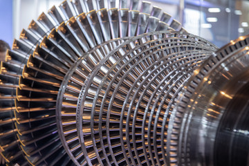 internal steam turbine open and exposed palettes © mailsonpignata
