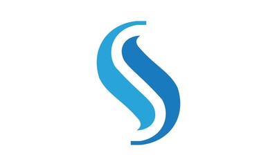 vector illustration of a blue symbol