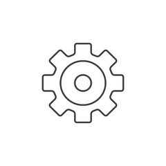 Setting gear vector icon. Gear setting vector illustration