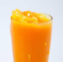 Fototapeta na wymiar splash orange juice 