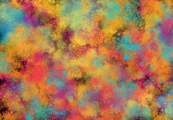 Abstract watercolor digital art painting soft focus for texture background