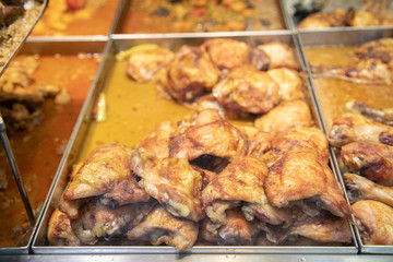 varieties of food in the restaurant