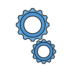 gears settings machine isolated icon