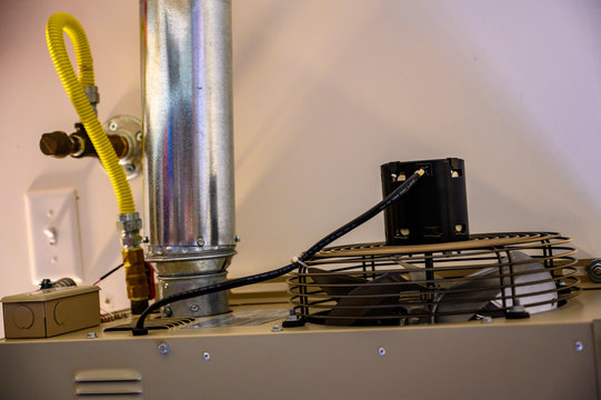 Elevated Garage Space Heater Mounted On Ceiling