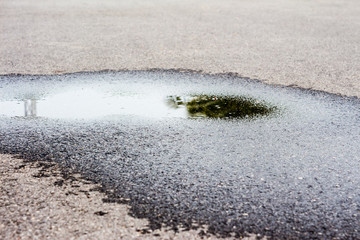 Flooding on the road