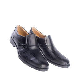 shoe or black color men's shoes on a background.