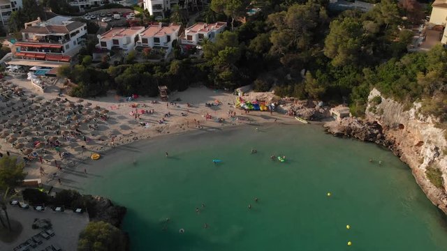 Spain Mallorca Cala Ferrera and Cala Esmeralda beaches at 4k 60fps and 30fps with a drone DJI MAvic Air and Action cam YI 4k+ 
shoots from above and below
