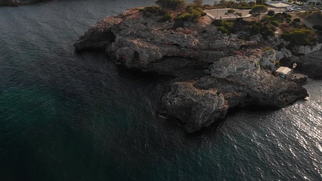 Spain Mallorca Cala Ferrera and Cala Esmeralda beaches at 4k 60fps and 30fps with a drone DJI MAvic Air and Action cam YI 4k+ 
shoots from above and below