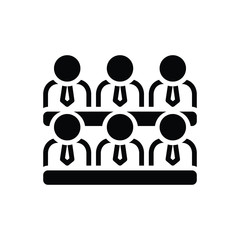 Black solid icon for cabinet 