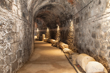 Catania - The indoor of Roman Theatre.