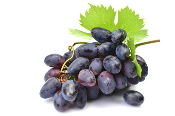 Grapes on a white background