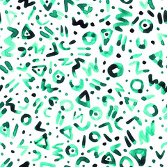 Hand Drawn Watercolor seamless pattern