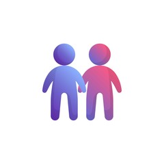 Deal flat icon, vector sign, Handshake for agreement colorful pictogram isolated on white. Partnership, friendship symbol, logo illustration. Flat style design