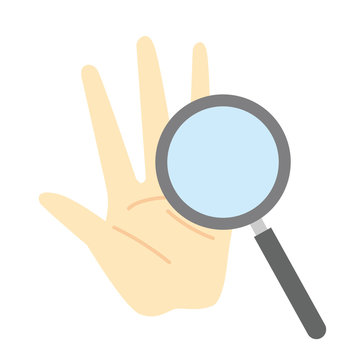 recommend clip art: 手相を見ているイメージ
