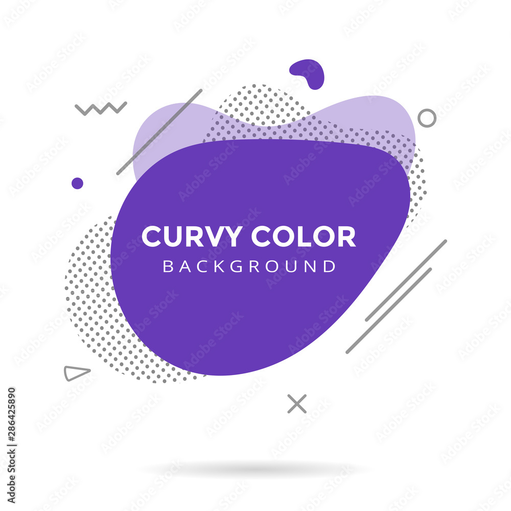 Poster modern liquid abstract element shape memphis style design fluid vector colorful illustration banner 