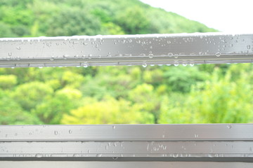 ベランダの水滴