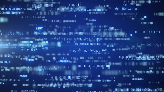 digital code background number zero and one running cloud computing technology concept