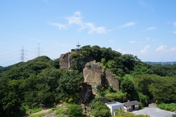 Fototapeta na wymiar 鷹取山と展望台（神奈川県逗子市）