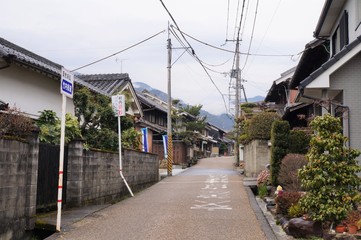 Fototapeta na wymiar 竹内街道（奈良県葛城市）