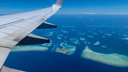モルディブ　航空写真