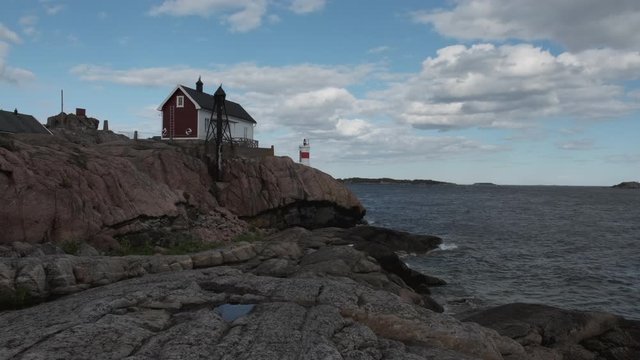 Lighthouse by the Baltic Sea. Oxelosund, Sweden.