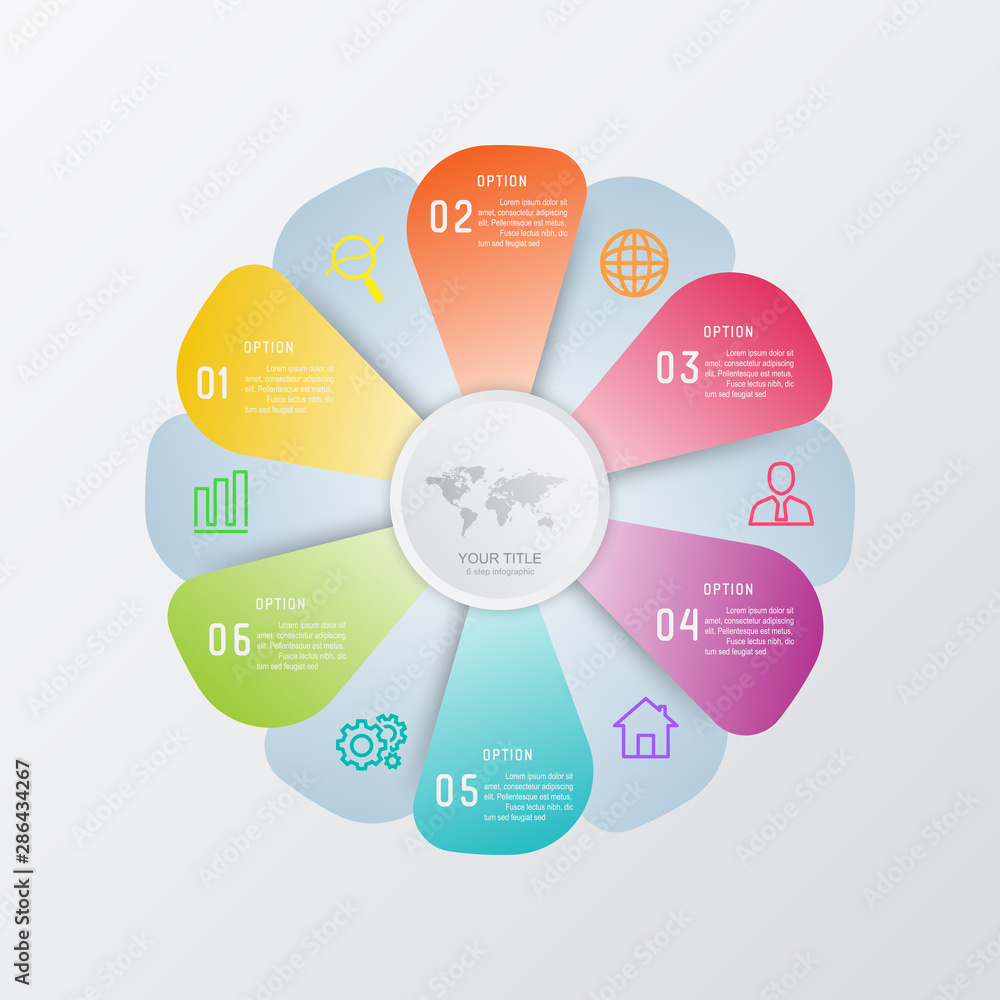 Poster business infographic and data visualization. vector abstract infographics timeline design template. 