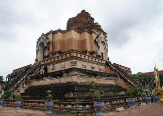 Fototapeta premium old temples in chiang mai, thailand