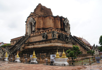 Fototapeta premium old temples in chiang mai, thailand