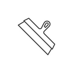 Obraz premium Facade Spatula vector concept outline icon or symbol on white background