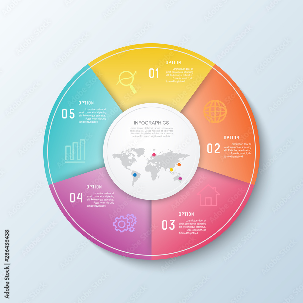 Poster business infographic and data visualization. vector abstract infographics timeline design template. 