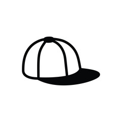 Black solid icon for cap mutch 