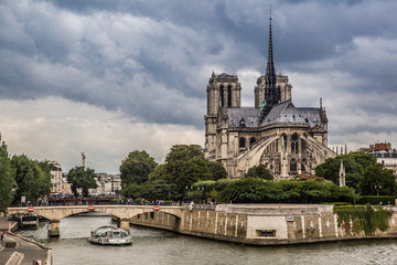 Fototapeta na wymiar Notre de Dame de Paris Cathedral in France