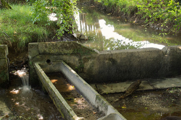 Lavoir à Rivehaute dans le département des Pyrénées Atlantique