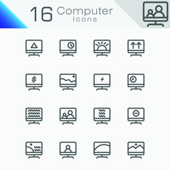 16 sets of computer icon for your business