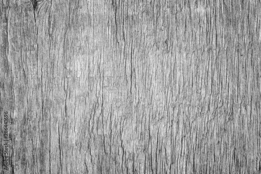 Aufkleber macro close-up of an aged and weathered wood board in black and white. high resolution full frame te