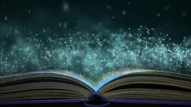 Scientific book. Clever book with the secrets of the creation of the world. A book that knows everything. Internet book. WITH LETTERS.