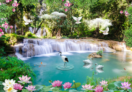 3d background nature wallpaper © Furkan