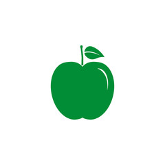 Apple, fruit icon. Vector illustration, flat design.