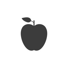 Apple, fruit icon. Vector illustration, flat design.