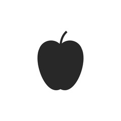 Apple, fruit icon. Vector illustration, flat design.