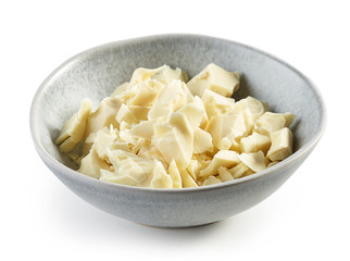 bowl of white chocolate