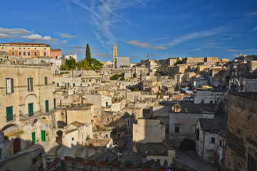 Naklejka premium A tourist trip to the old city of Matera, Italy