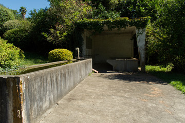 Lavoir récent à Diusse dans le département des Pyrénées Atlantique
