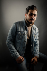 Fototapeta premium Handsome Boy inside studio
