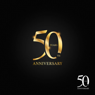 50 years anniversary logo, icon and symbol vector illustration