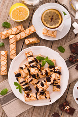 Puff pastry cookies. 