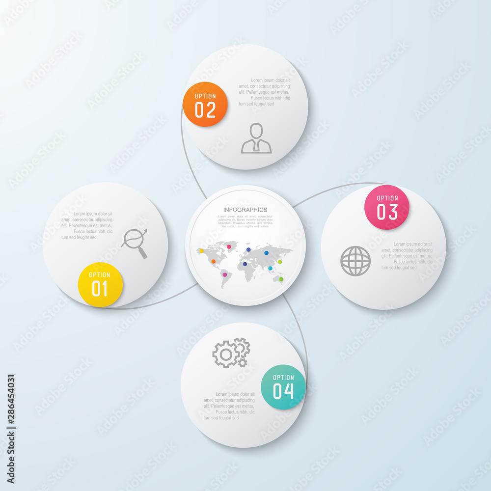 Poster business infographic and data visualization. vector abstract infographics timeline design template. 