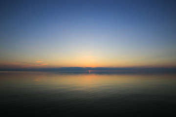 Panorama sunset and sea view