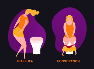Diarrhea and constipation image